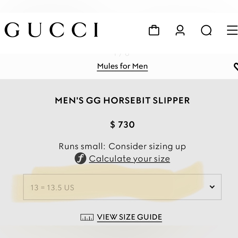 GUCCI MEN'S GG HORSEBIT SLIPPER - Picture 13 of 13